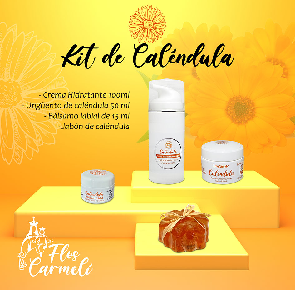 Kit de Caléndula de cosmética natural Carmeli