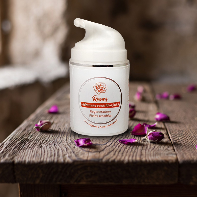 Hidratante y nutritiva facial de Rosas