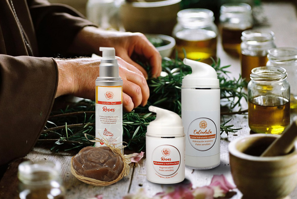 Productos de cuidado facial y corporal de cosmética natural Carmeli